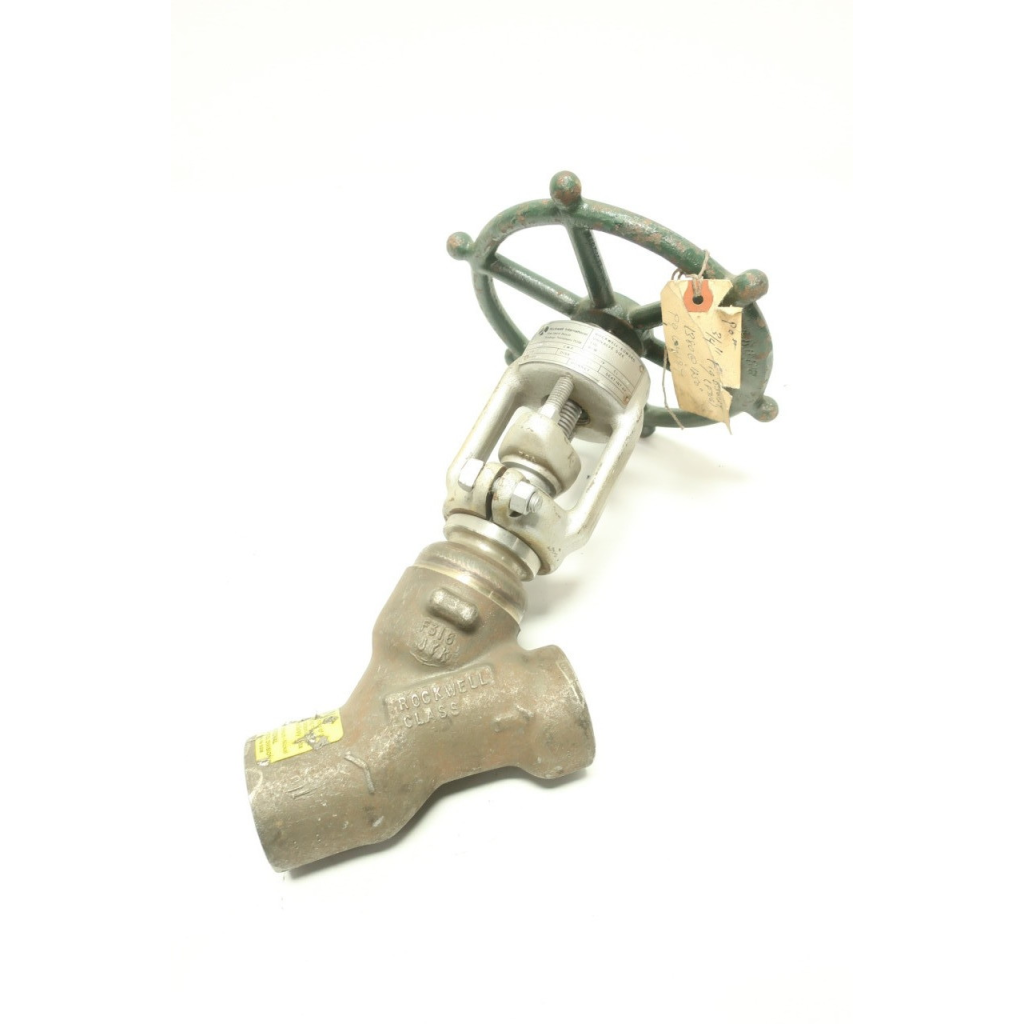 Rockwell B36124 Manual Stainless Socket Weld Globe Valve 3/4in 1690