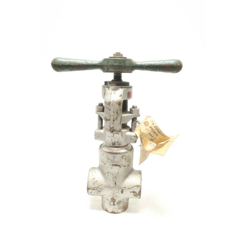 Rockwell F3627 Univalve Manual Steel Socket Weld Globe Stop Valve 1-1/2in