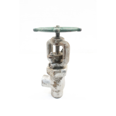 Rockwell-edward 445Y Manual Steel Socket Weld 1in Angle Valve