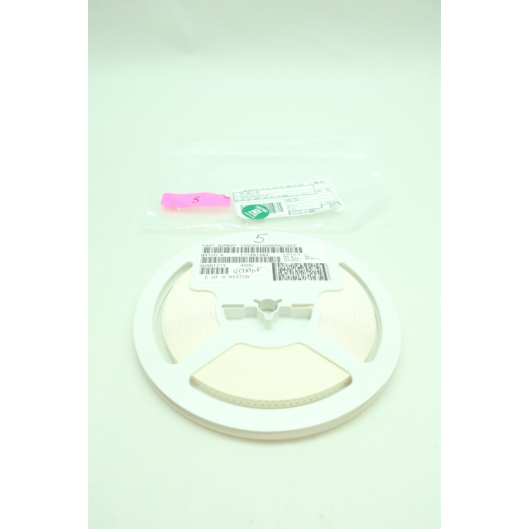 Roll Of 4000 Avx C0603C102K5RACTU Ceramic Capacitor 1000pf 50v-ac