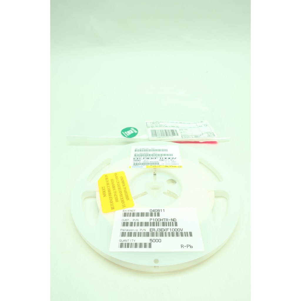 Roll Of 5000 Panasonic ERJ-3EKF Flat Chip Resistor 100ohm