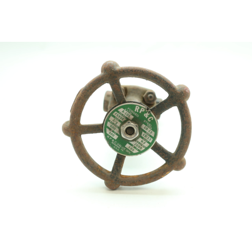 Rp&c F56-DE Manual Steel Socket Weld 3/8in Wedge Gate Valve