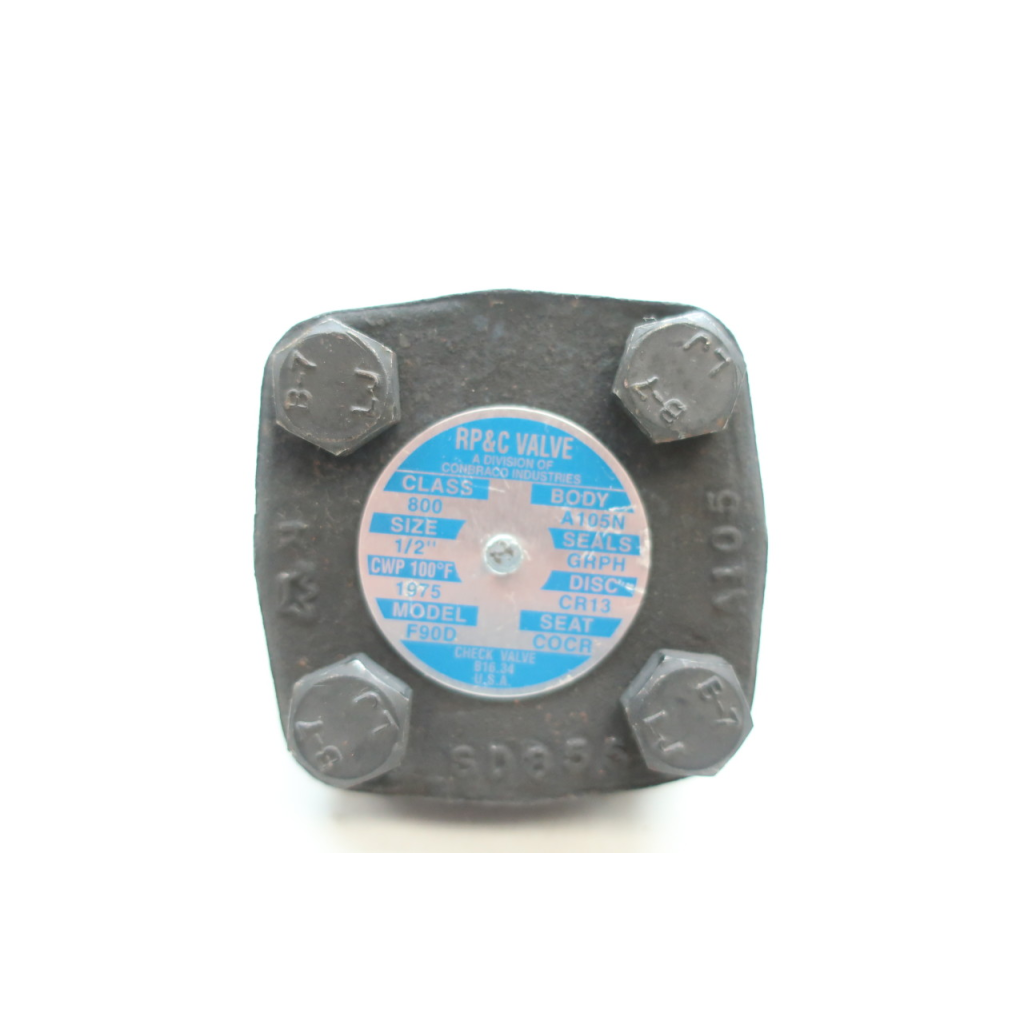 Rp&c F90D Steel Check Valve 1/2in Npt 800