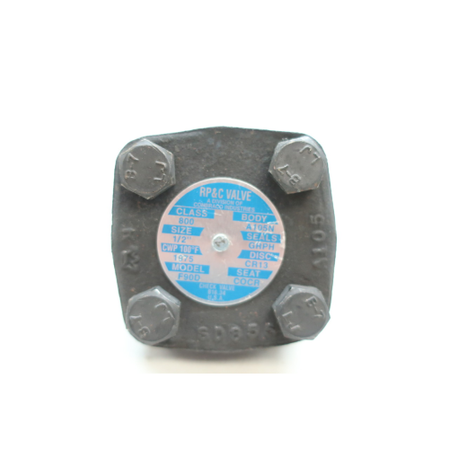 Rp&c F90D Steel Check Valve 1/2in Npt 800