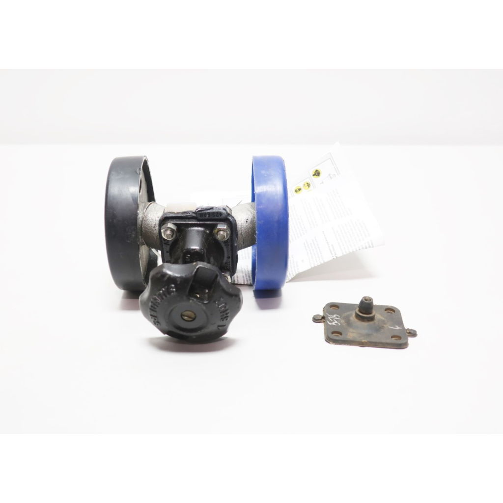 Saunders Manual Aluminum Flanged 1/2in Diaphragm Valve