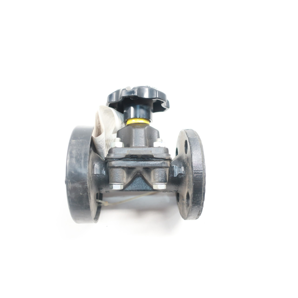 Saunders Manual Iron Flanged Diaphragm Valve 1in