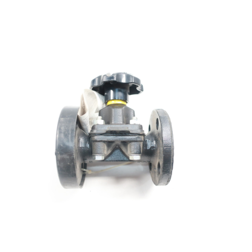 Saunders Manual Iron Flanged Diaphragm Valve 1in