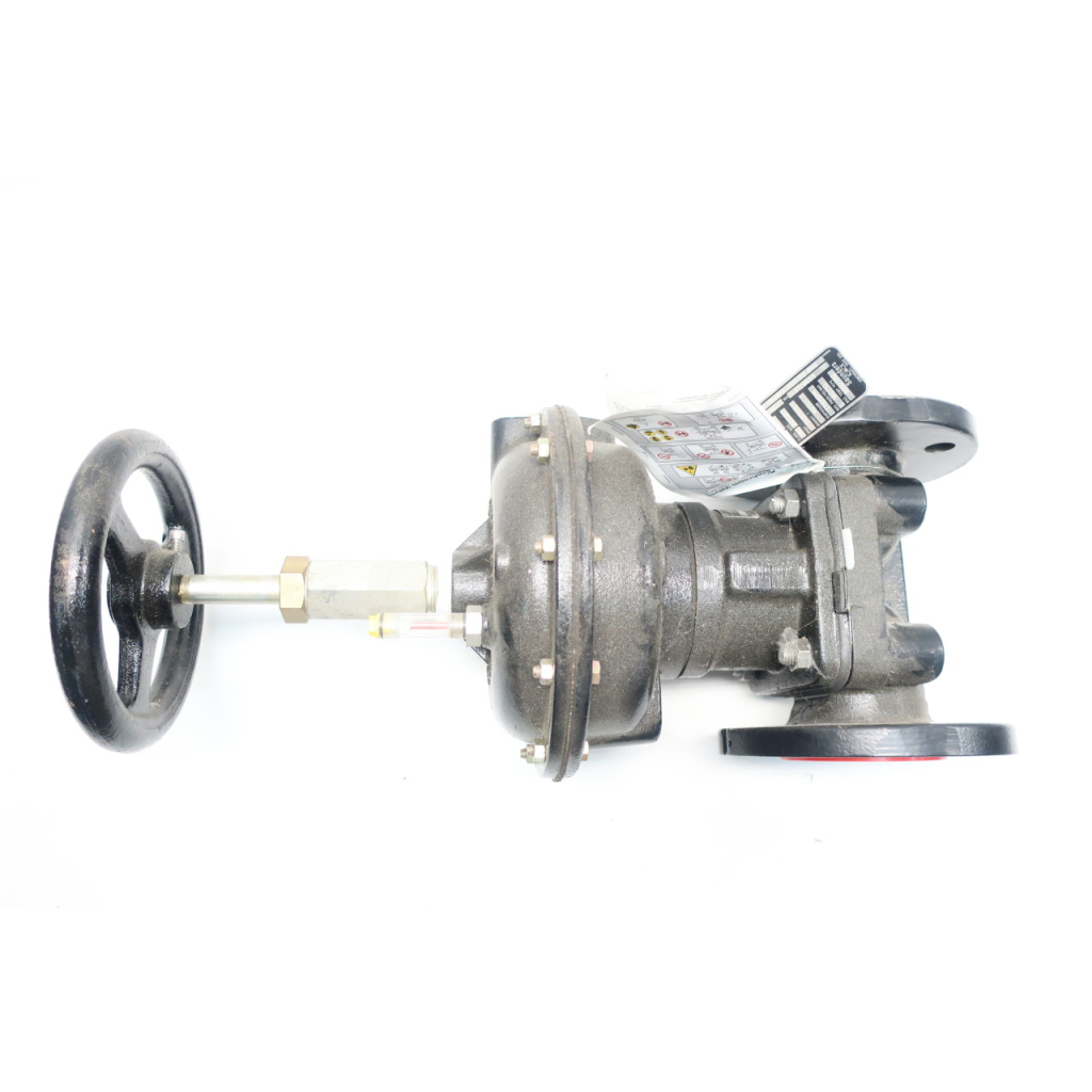 Saunders 3449 Manual Iron Flanged Diaphragm Valve 2-1/2in 150