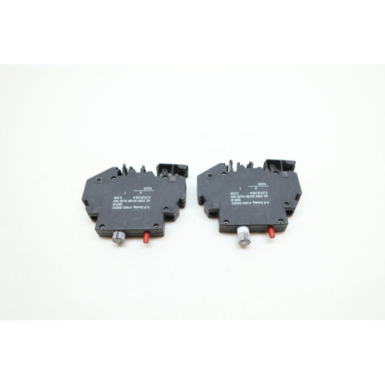 Set Of 2 Allen Bradley 1492-GH002 Circuit Breaker Ser B 1p 0.20a Amp 250v-ac