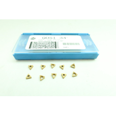 Set Of 10 Allied Machine & Engineering TCGT-06T108 Qdsi 34 Carbide Insert