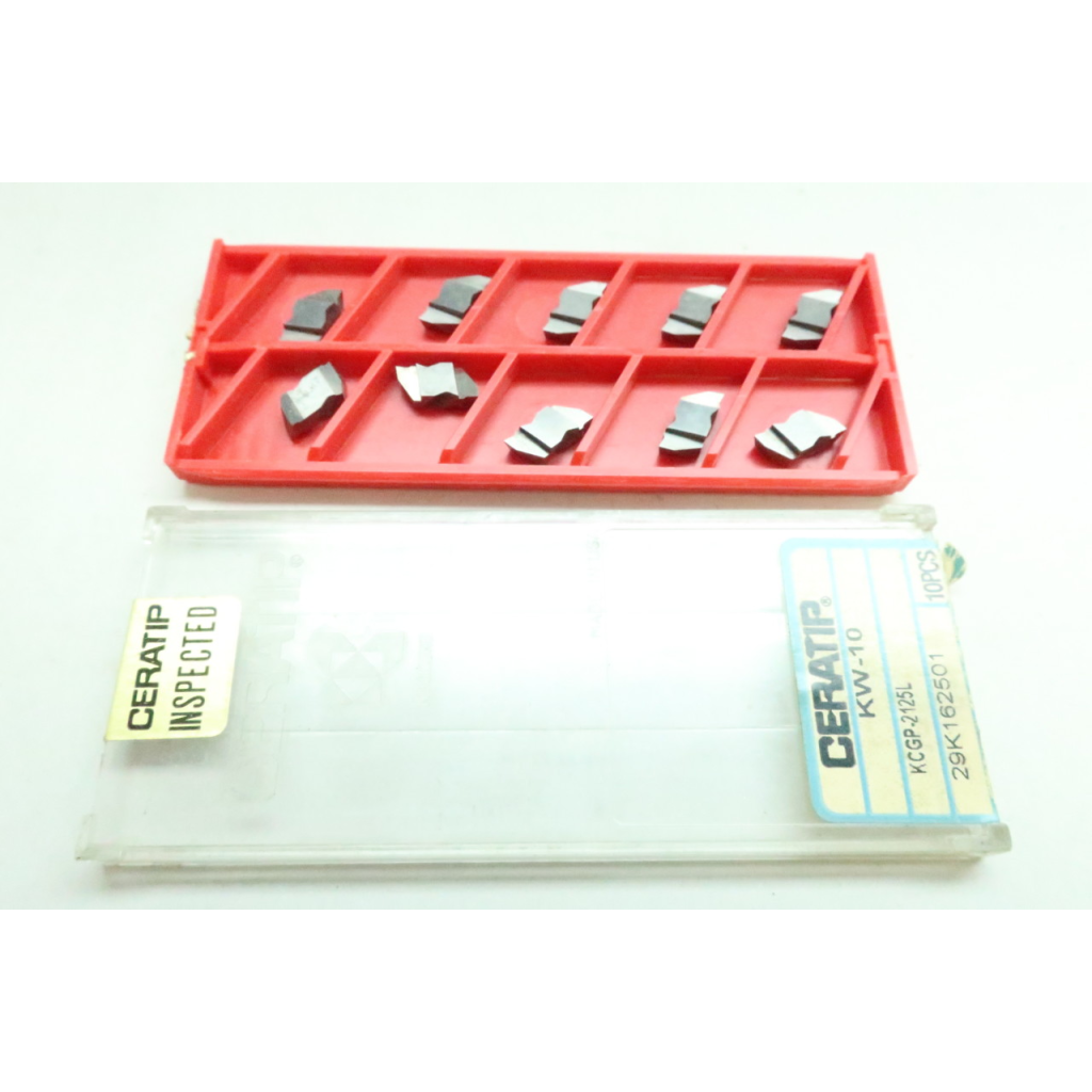 Set Of 10 Ceratip KCGP-2125L Carbide Insert