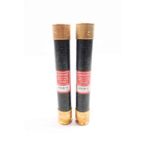 Set Of 2 Cooper Bussmann KTS-R-10 Cartridge Fuse Rk1 10a Amp 600v-ac