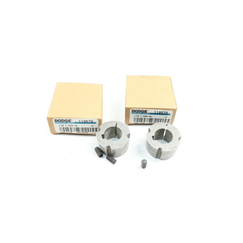 Set Of 2 Dodge 119579 Taper-lock Bushing 20mm