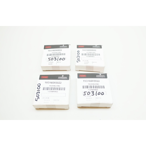 Set Of 4 Fisher 1V3160X0022 Valve Packing Ring