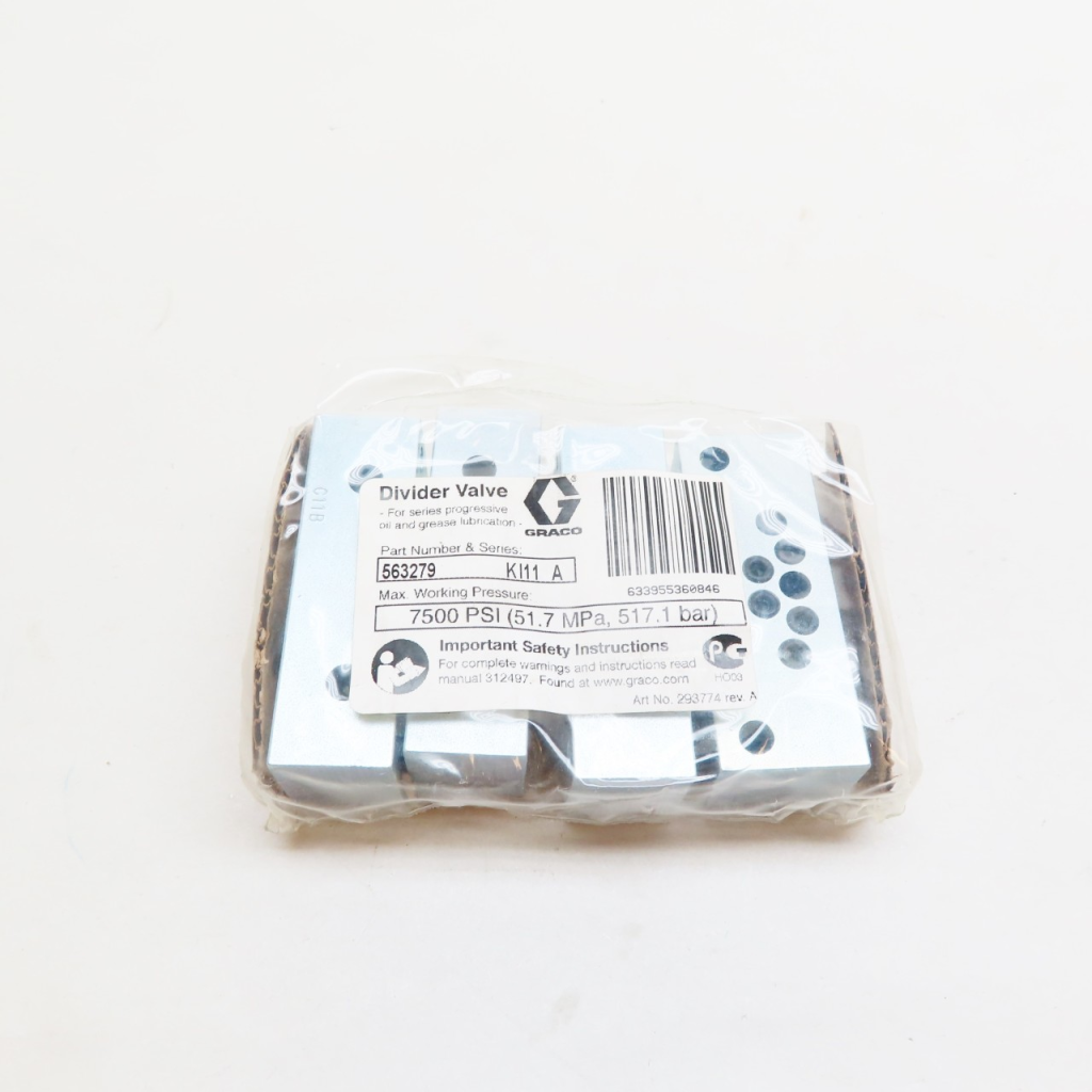 Set Of 4 Graco 563279 Hydraulic Valve Divider Manifold