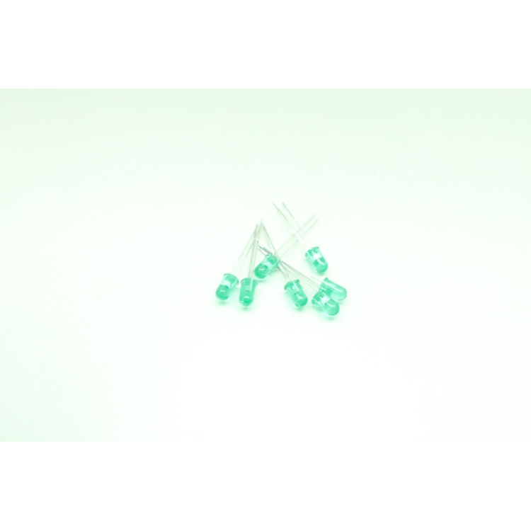 Set Of 7 Hewlett Packard Hp HLMP-3517 Green Light Emitting Diode