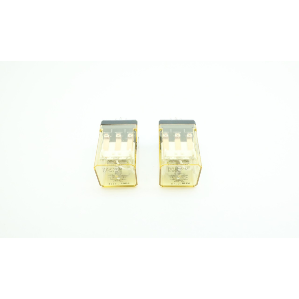 Set Of 2 Idec RR3PA-U Plug-in Relay 24v-dc
