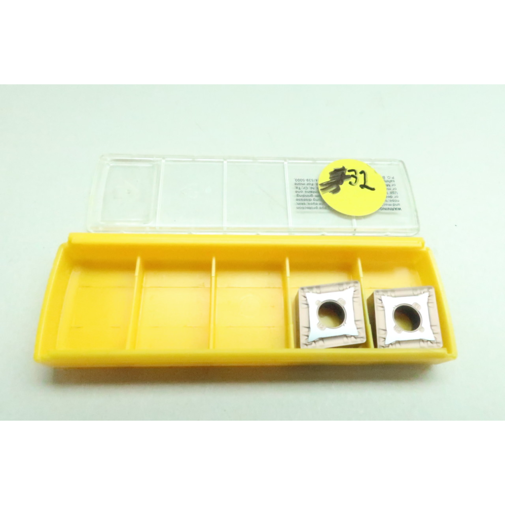 Set Of 2 Kennametal CNMG190612MR CNMG643MR KCP25B Carbide Insert