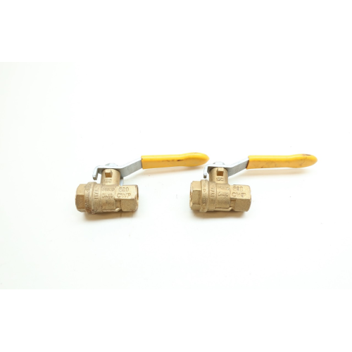 Set Of 2 Lawson 63135 Ball Valve Manual Brass Threaded 3/8in Npt