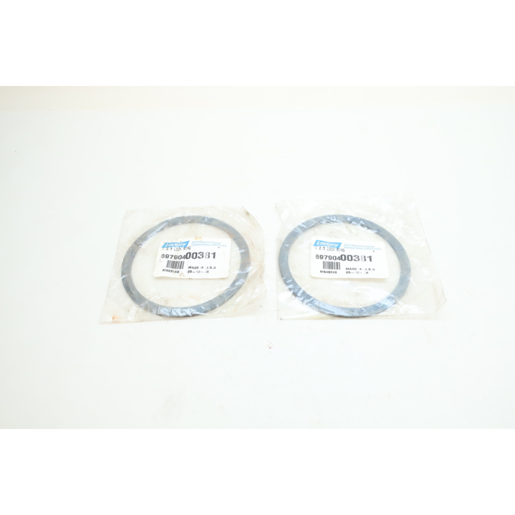 Set Of 2 Lovejoy 69790400381 Coupling C2.5 Lock Ring Std