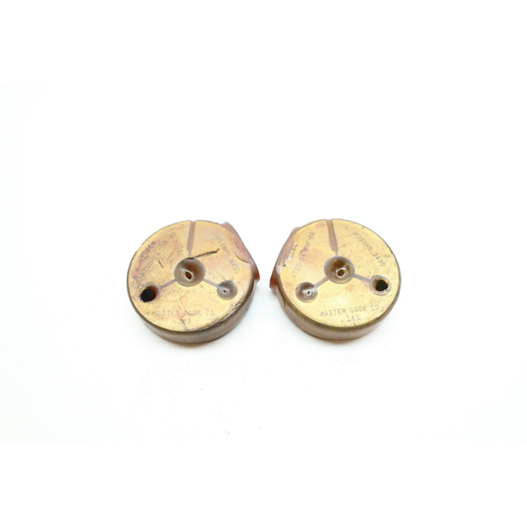 Set Of 2 Master Gage .3750-24 UNF-2AL NOGOPD .3430 Thread Ring Gage
