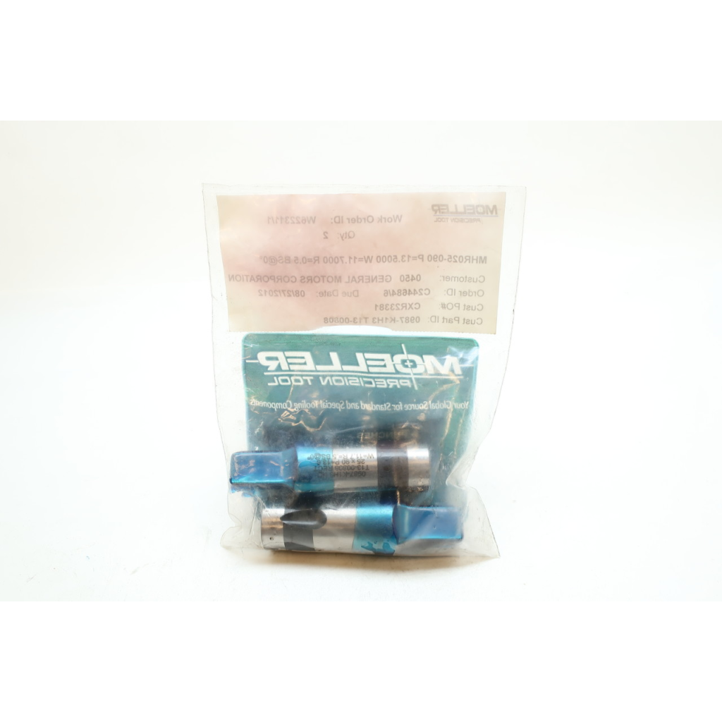 Set Of 2 Moeller MHR025-090 Heavy Duty Solid Ball Lock Punch P=13.5 W=11.7 R=0.5