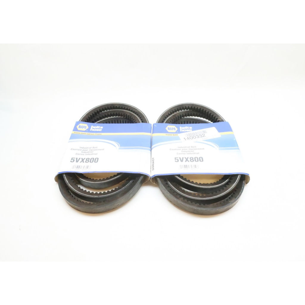 Set Of 2 Napa 5VX800 V-belt 80in Notched