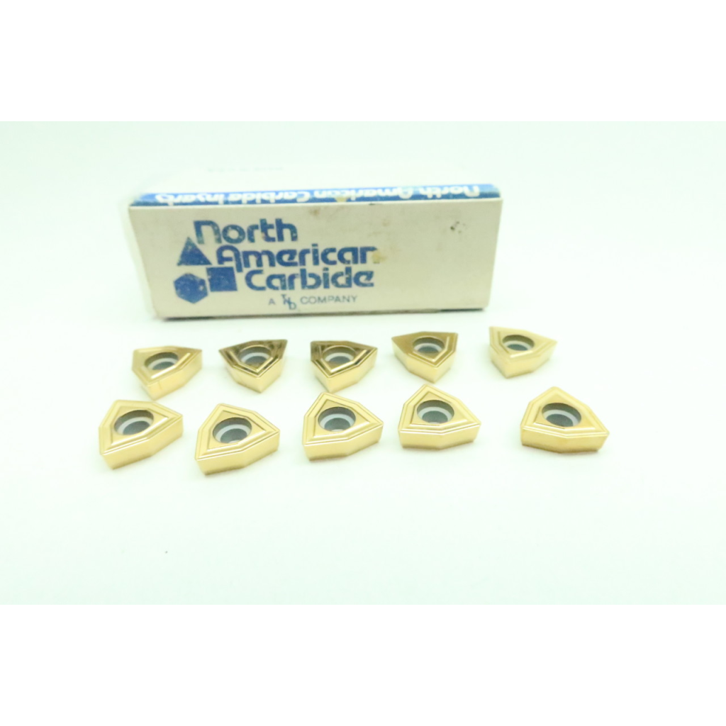 Set Of 10 North American Carbide IN-1922 NS125P Carbide Insert
