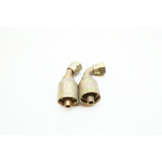 Set Of 2 Parker 13943-6-6 Female Jic 37 Degree Swivel 3/8in Hose Crimp Fitting