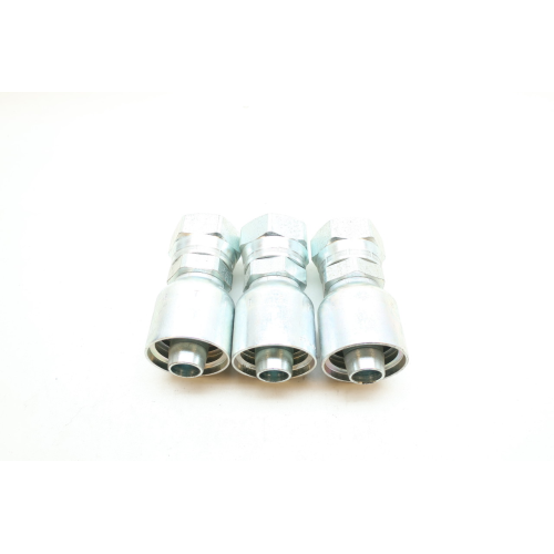 Set Of 3 Parker 10671-16-12 3/4in Hose X 1in Female Swivel Hydraulic Crimp Set Of 3 Parker 10671-16-12 3/4in Hose X 1in Female Swivel Hydraulic Crimp