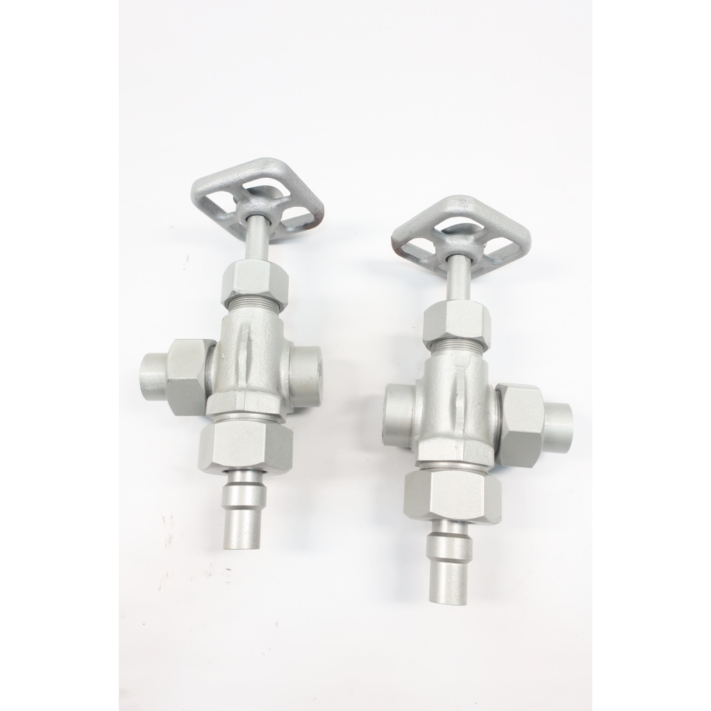 Set Of Penberthy 64949-300 Manual Steel Gage Valve 1/2in Sw X 1/2in Npt