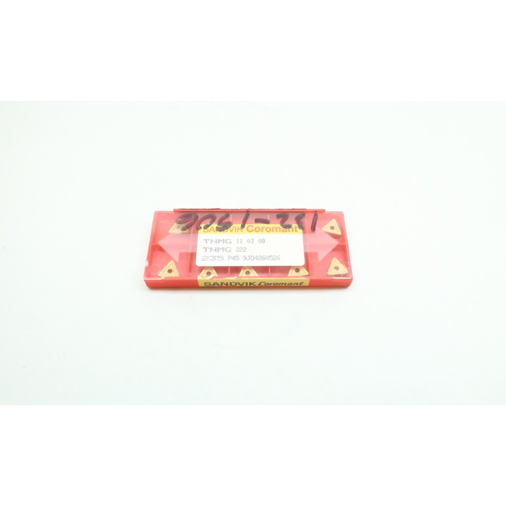 Set Of 10 Sandvik TNMG 11 03 08 TNMG 222 Carbide Inserts Grade 235
