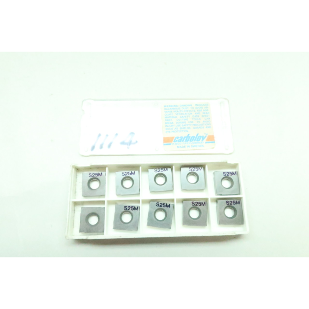 Set Of 10 Seco 335.19-1203 P25 Carbide Insert