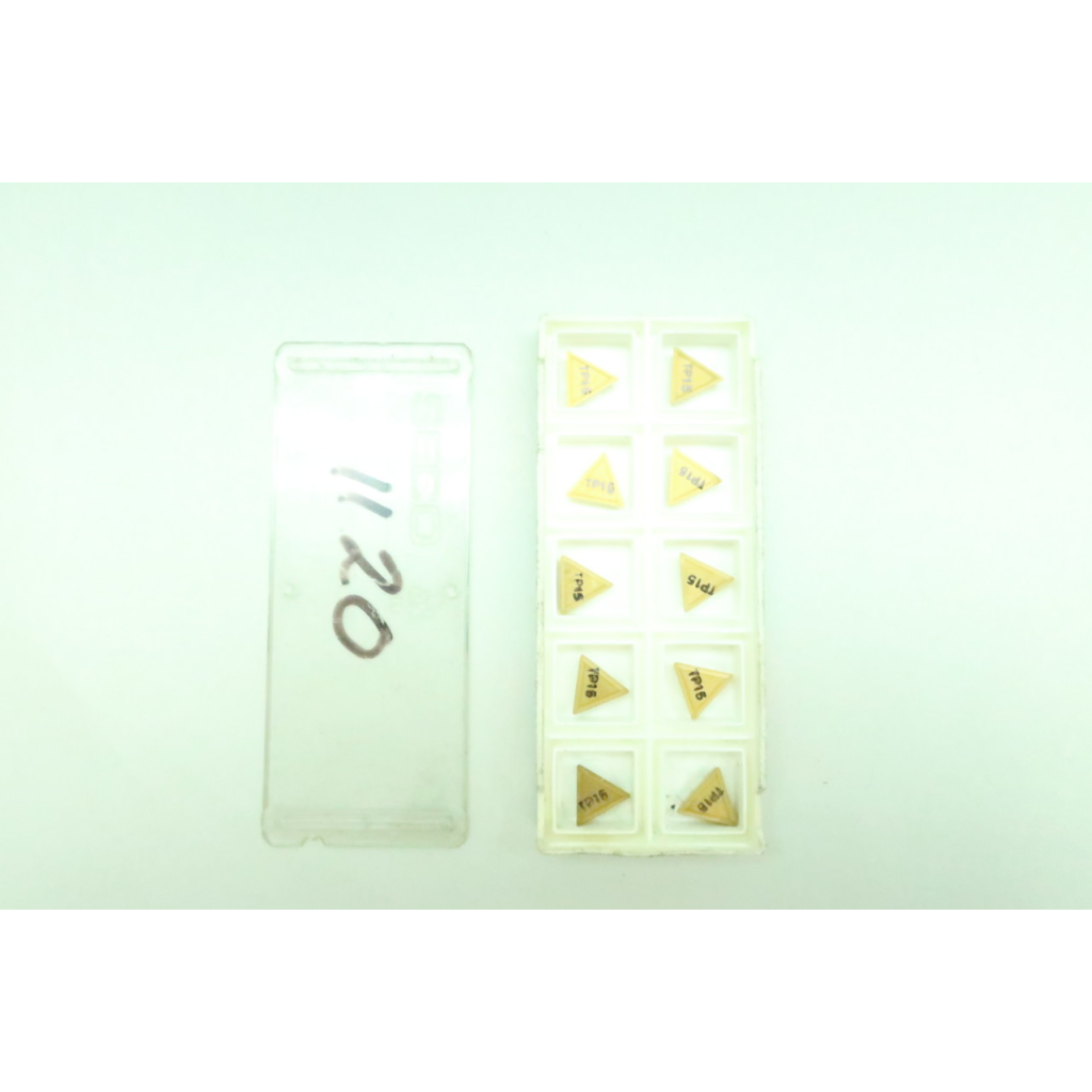Set Of 10 Seco TPMR110304-F1 TP15 Carbide Insert