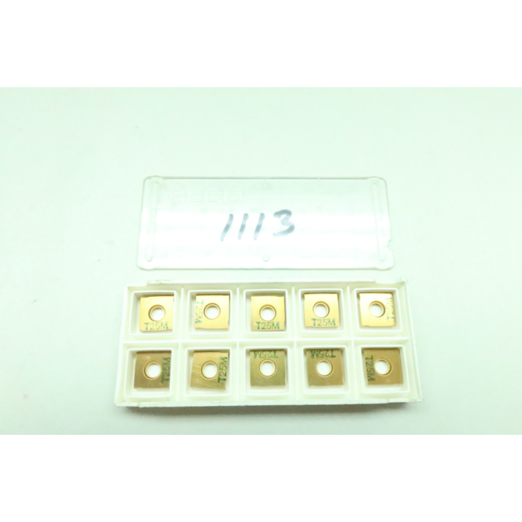 Set Of 10 Seco 335.19-1103T P25C Carbide Insert