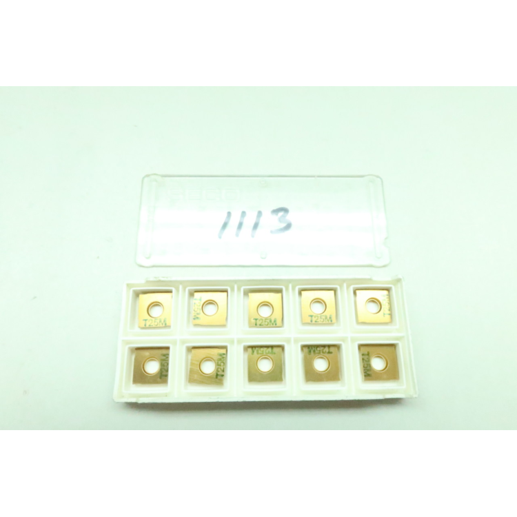 Set Of 10 Seco 335.19-1103T P25C Carbide Insert