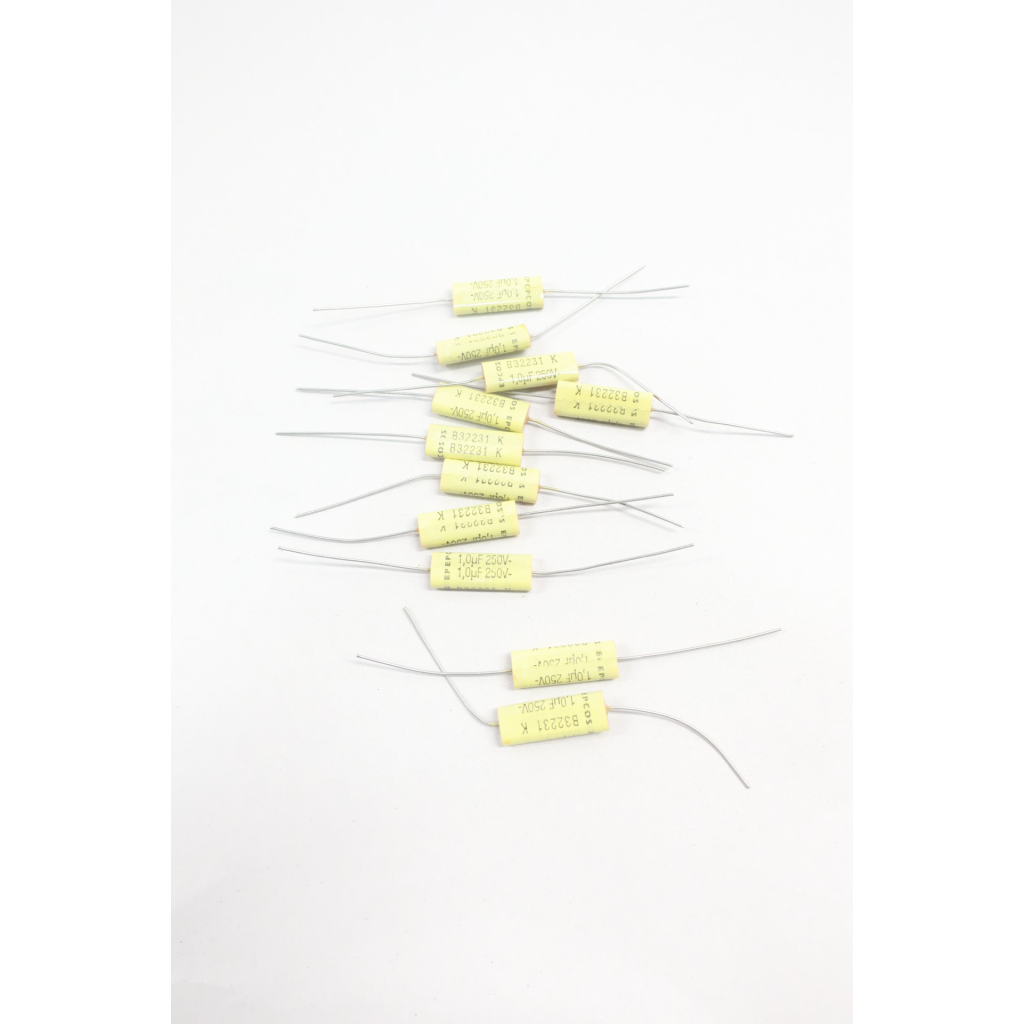 Set Of 11 Siemens Epcos B32231 Capacitor 1uf 250v-dc