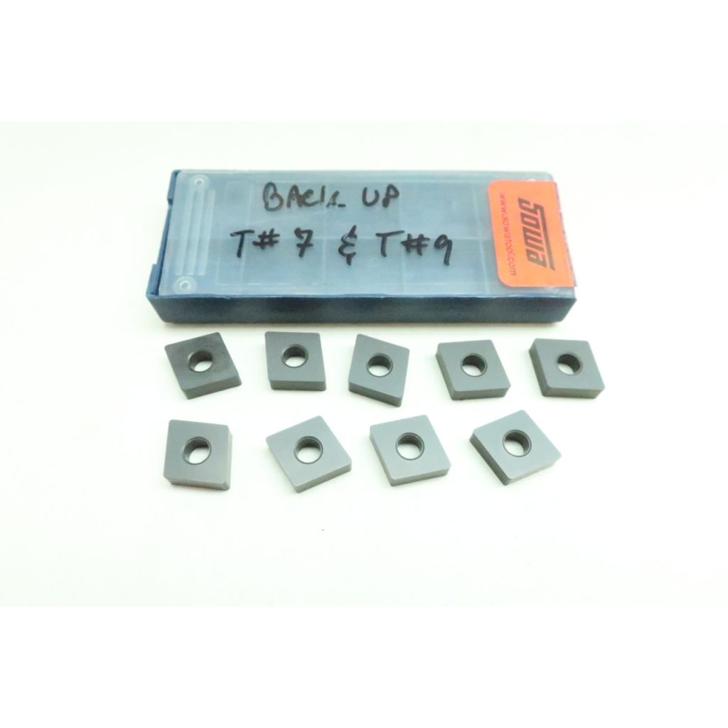 Set Of 9 Sowa CNMA432 Carbide Insert