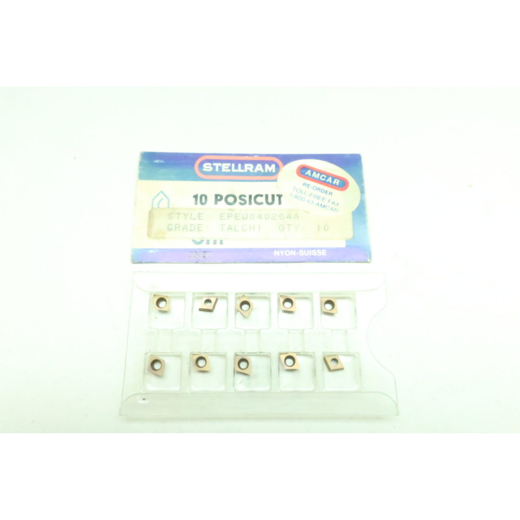 Set Of 10 Stellram EPEW040204A Carbide Insert