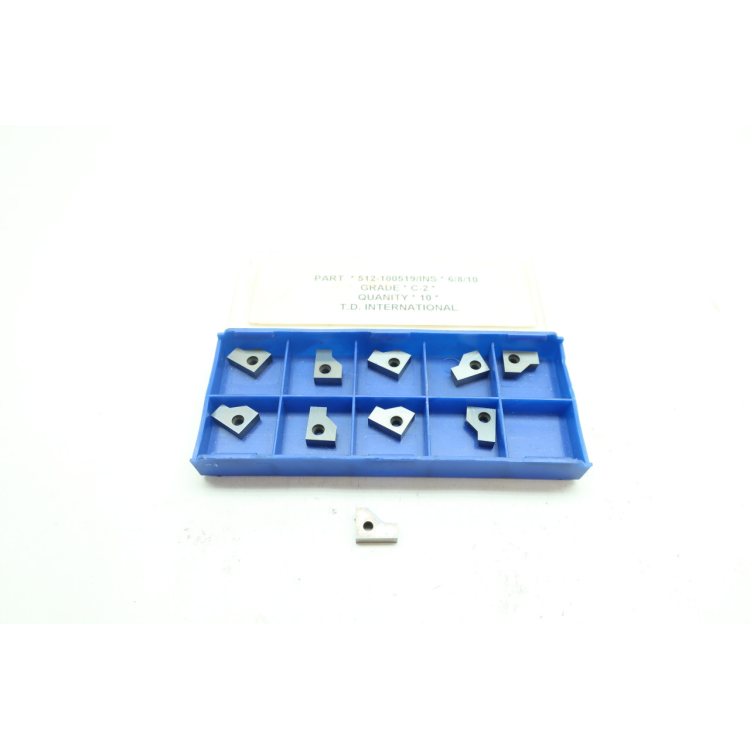 Set Of 10 Td International 512-100519/INS Carbide Inserts C-2