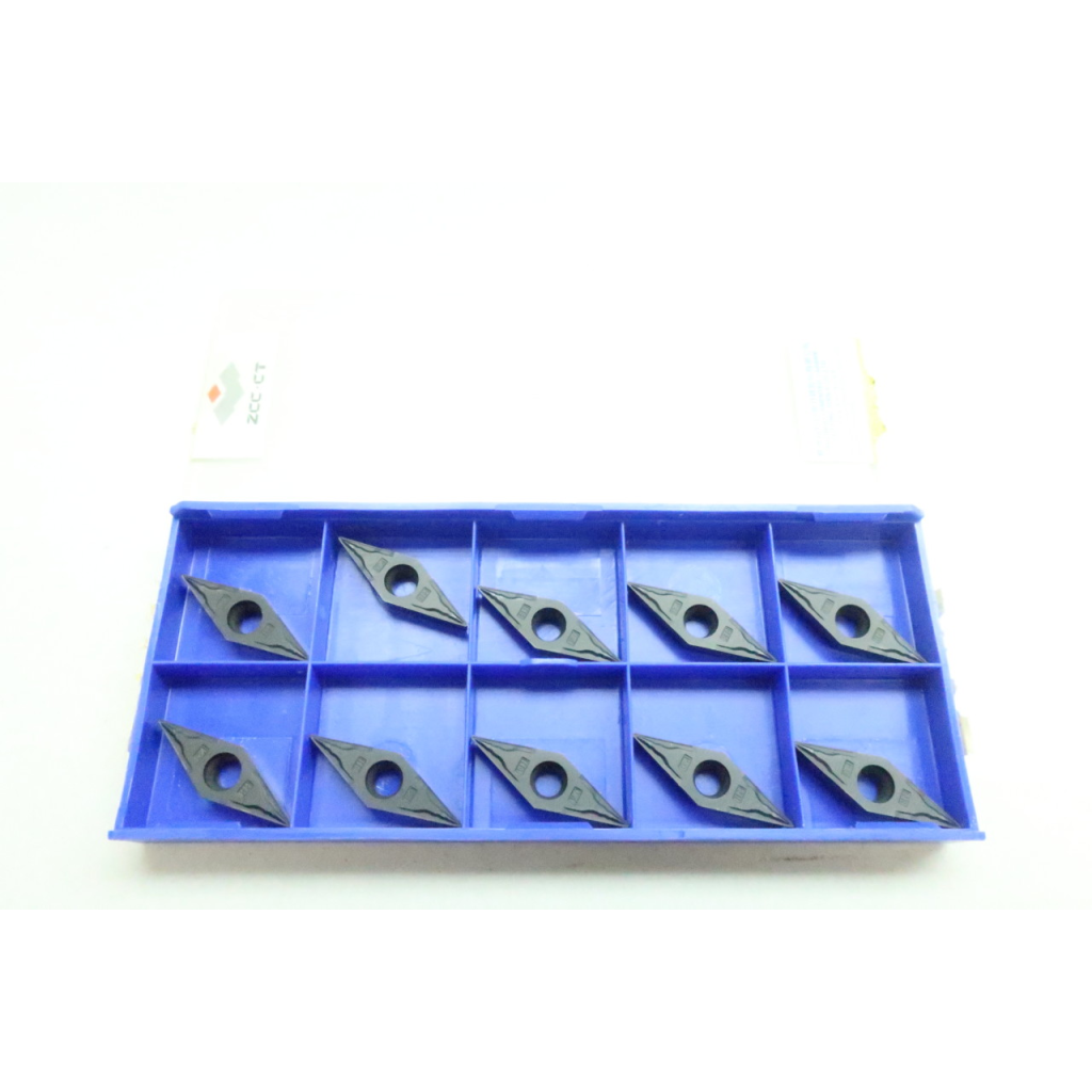 Set Of 10 Zhuzhou YBC252 VBMT160404-HM Carbide Insert