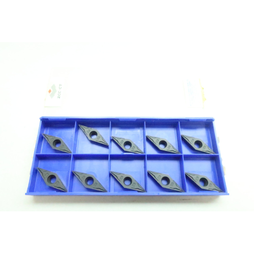 Set Of 10 Zhuzhou YBC252 VBMT160404-HM Carbide Insert