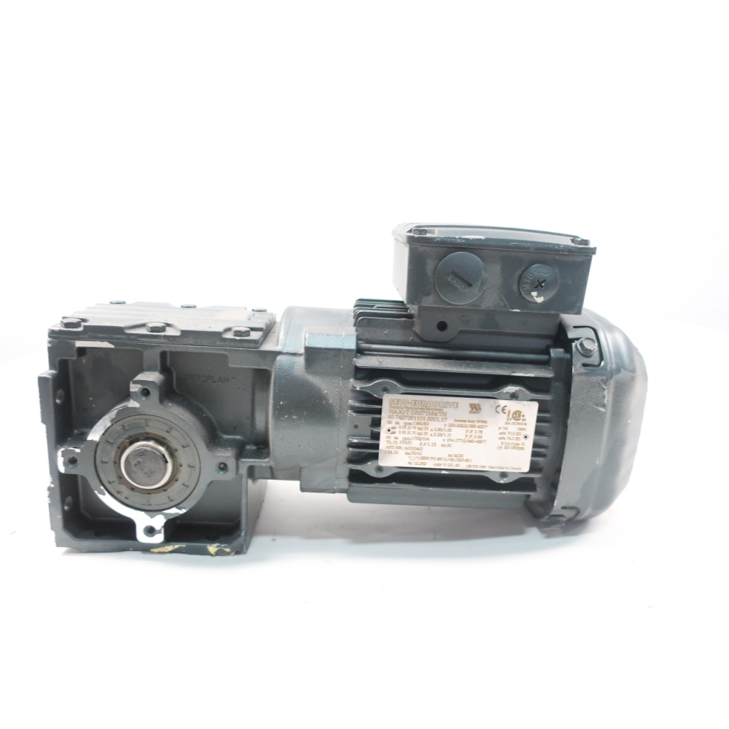 Sew Eurodrive WA30/T DRS71M4/TH Gearmotor 83rpm 3ph 0.75hp 254-277/440-480v-ac
