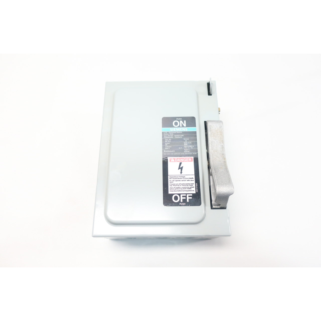 Siemens NF351 Non-fusible Disconnect Switch 3p 30a Amp 480/600v-ac