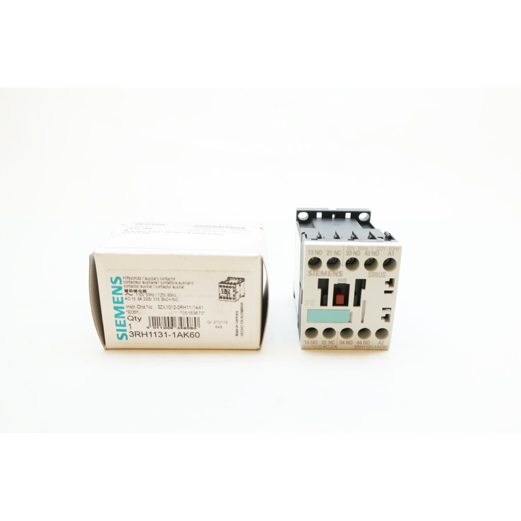 Siemens 3RH1131-1AK60 Sirius 120v-ac Control Relay