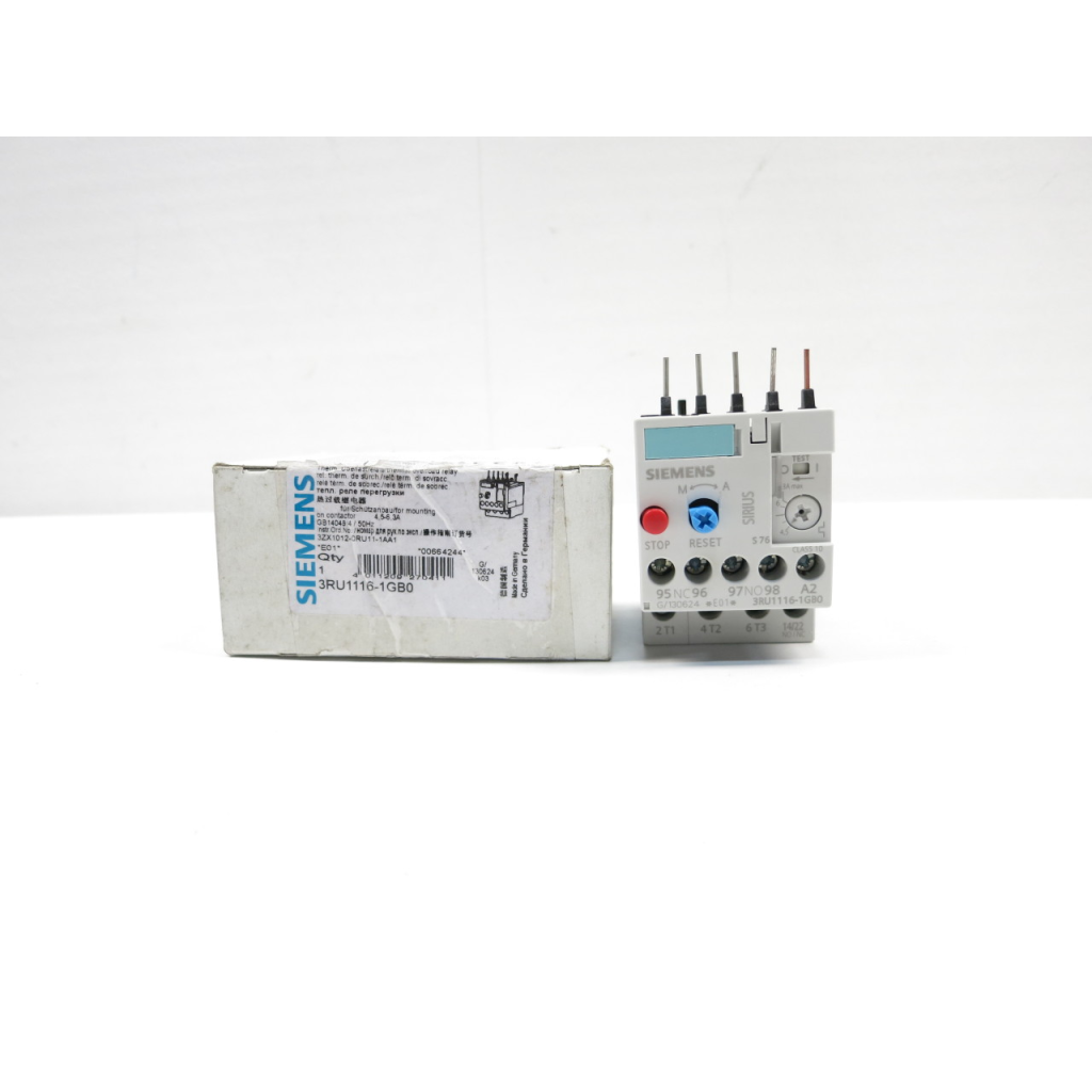 Siemens 3RU1116-1GB0 Sirius 4.5-6.3a Amp 690v-ac Overload Relay