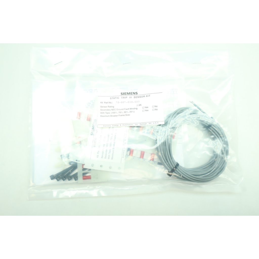 Siemens 18-661-658-507 Static Trip Iii Sensor Kit