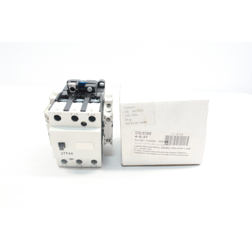 Siemens 3TF4422-0AK6 Ac Contactor 120v-ac