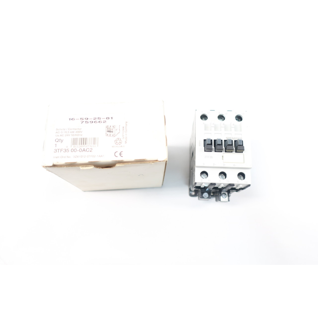Siemens 3TF3500-0A Ac Contactor 24v-ac 55a Amp 25hp