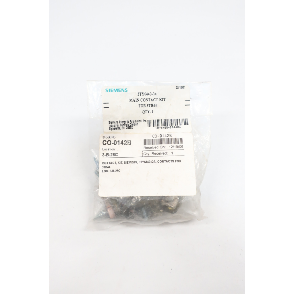 Siemens 3TY6440-0A Main Contact Kit